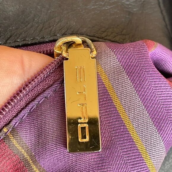 ETRO studded flap leather handbag - Picture 11 of 16